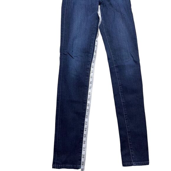 Adriano Goldschmied Women's Skinny Jeans Middi Mid Rise Legging Blue Size 26R - Picture 3 of 6